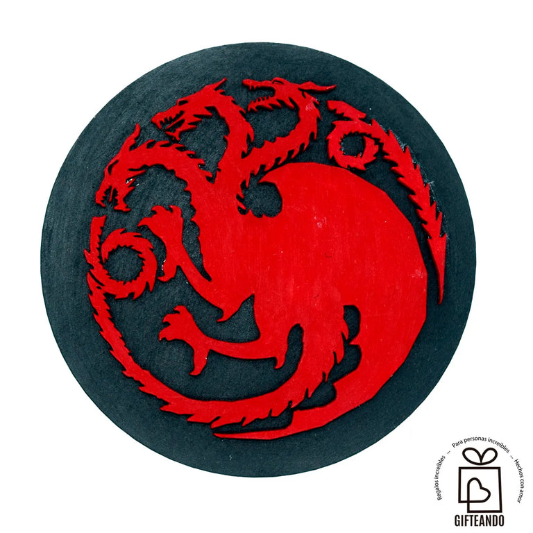 Figura para Letrero Intercambiable - GOT Casa Targaryen - Gifteando