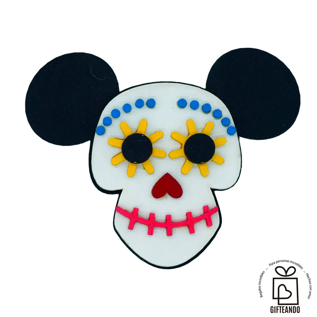 Figura para Letrero Intercambiable - 12 Meses Mickey Dia de muertos - Gifteando