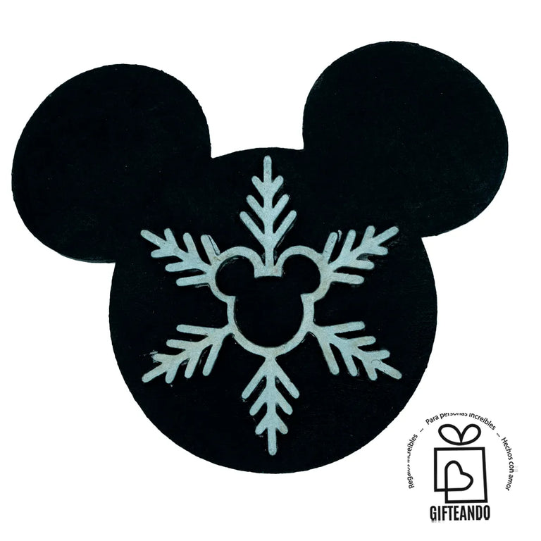 Figura para Letrero Intercambiable - 12 Meses Mickey Invierno - Gifteando