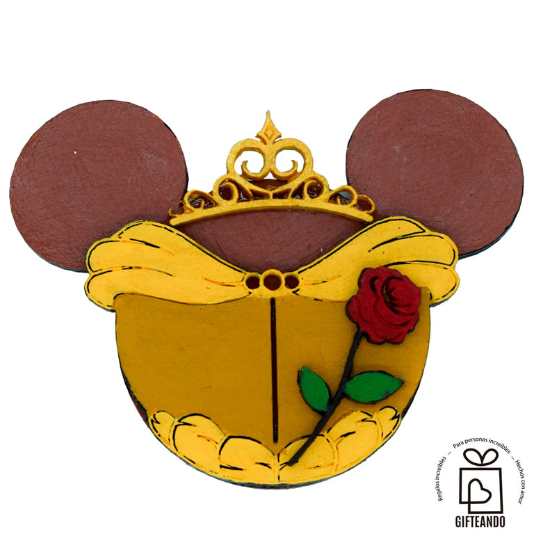 Figura para Letrero Intercambiable - Disney Princesas Bella - Gifteando