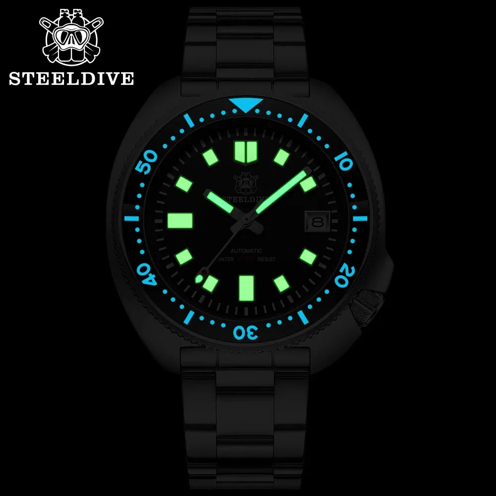 Steeldive reloj hombre ¡Explora el Tiempo con Estilo: Reloj Automático para Aventuras Submarinas! REL-057 - Gifteando