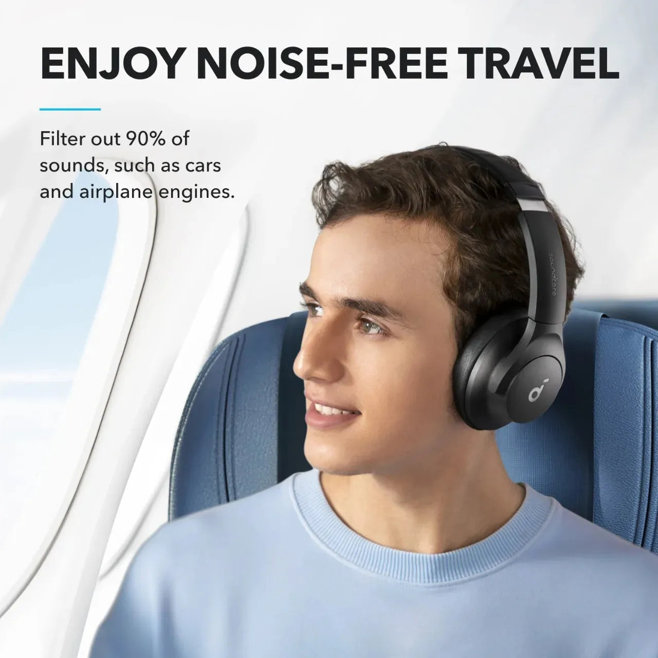 ANKER audífonos sobre oreja. ¡Disfruta de sonido premium y comodidad inigualable! Tu compañero perfecto para viajes y entrenamientos. Aud-142 - Gifteando