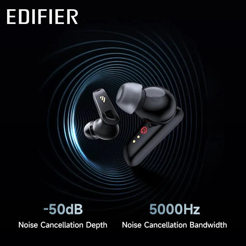 EDIFIER audífonos, in-ear, Cancelación activa de ruido, TWS, LDAC alta definición, 8 micrófonos AUD-079 - Gifteando