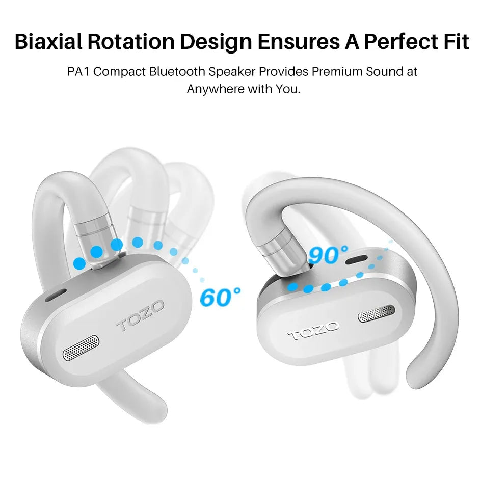 TOZO audífonos con ganchos para las orejas abiertos y graves profundos, llamadas nítidas para conducir y hacer deporte AUD-090 - Gifteando