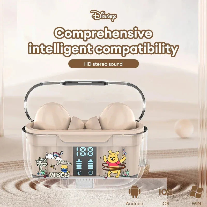 Disney audífonos, transparentes, sonido HIFI, perfecto para regalo niños, varios personajes Disney. AUD-121 - Gifteando