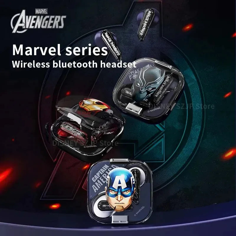 Disney Marvel audífonos in-ear, super héroes, sonido HIFI, inalámbricos BT 5.3, batería de larga duración AUD-126 - Gifteando