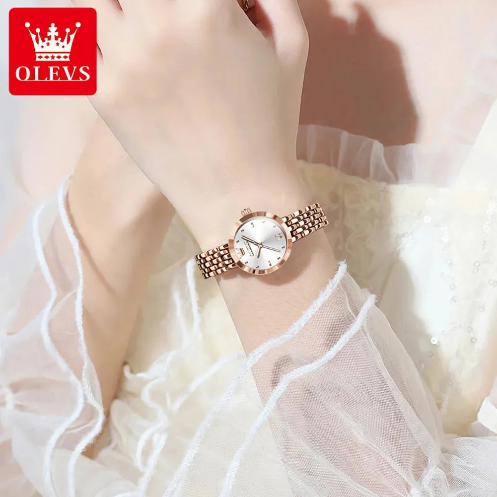 OLEVS reloj para dama, de cuarzo, esfera pequeña, elegantes. REL-027 - Gifteando