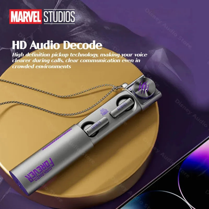 Disney Marvel audífonos con collar, estéreo HIFI, inalámbricos, luces deslumbrantes, micrófono. Aud-128 - Gifteando