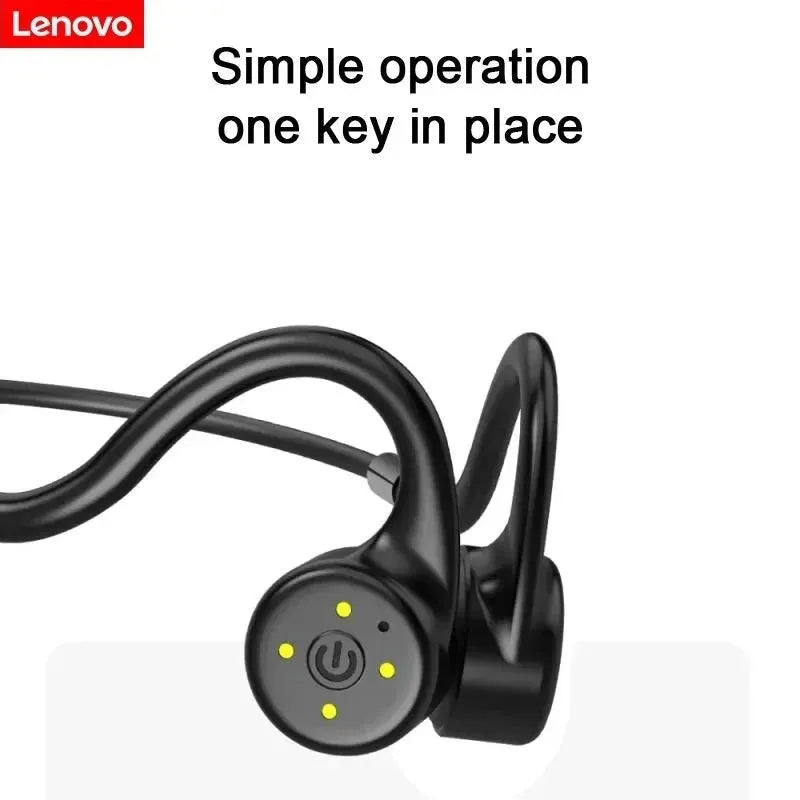 LENOVO audífonos de conducción ósea, impermeables, IPX8 con 8GB memoria AUD-059 - Gifteando