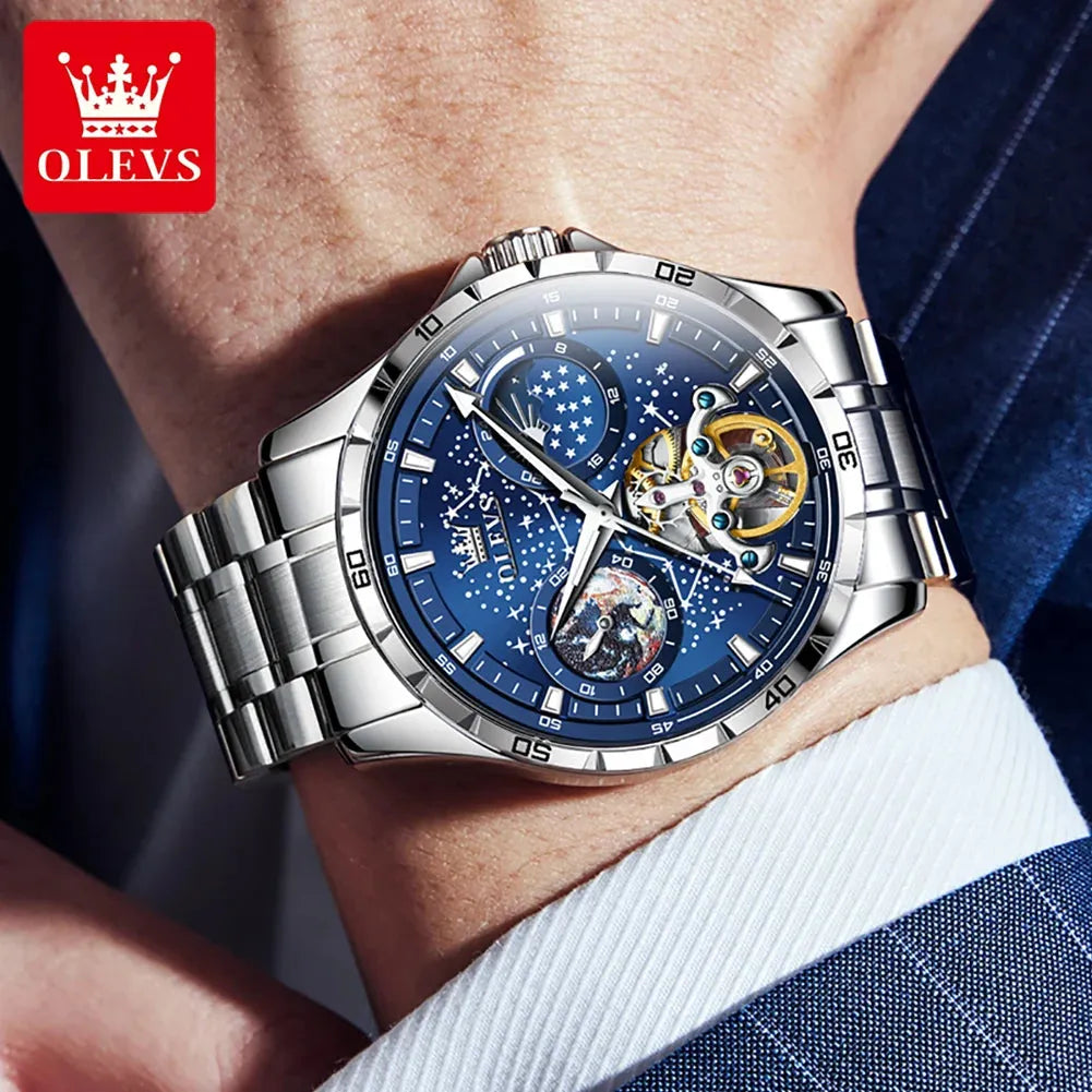 OLEVS, reloj hombre, automático, luminoso, elegante. REL-026 - Gifteando