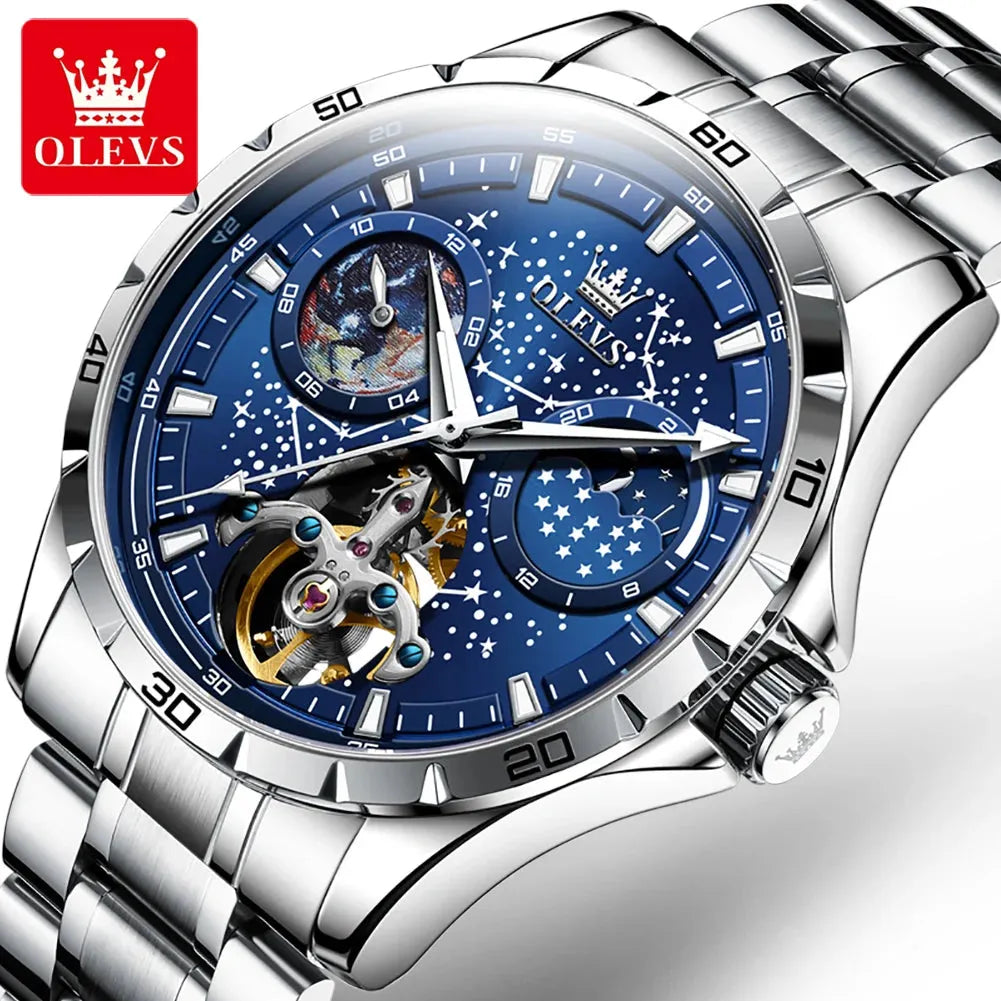 OLEVS, reloj hombre, automático, luminoso, elegante. REL-026 - Gifteando