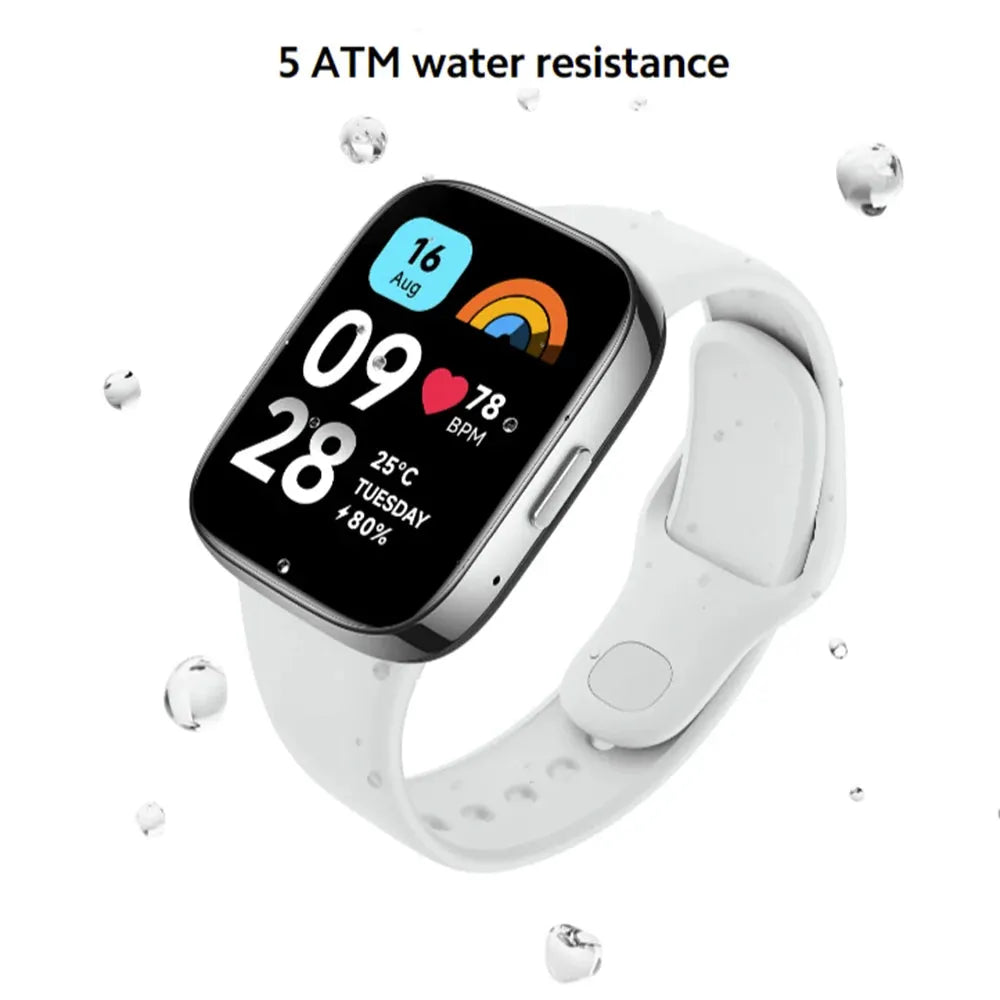 Xiaomi Redmi smartwatch, resistente al agua 5 ATM, 100+ modos, llamadas. Increíble! Rel-050 - Gifteando