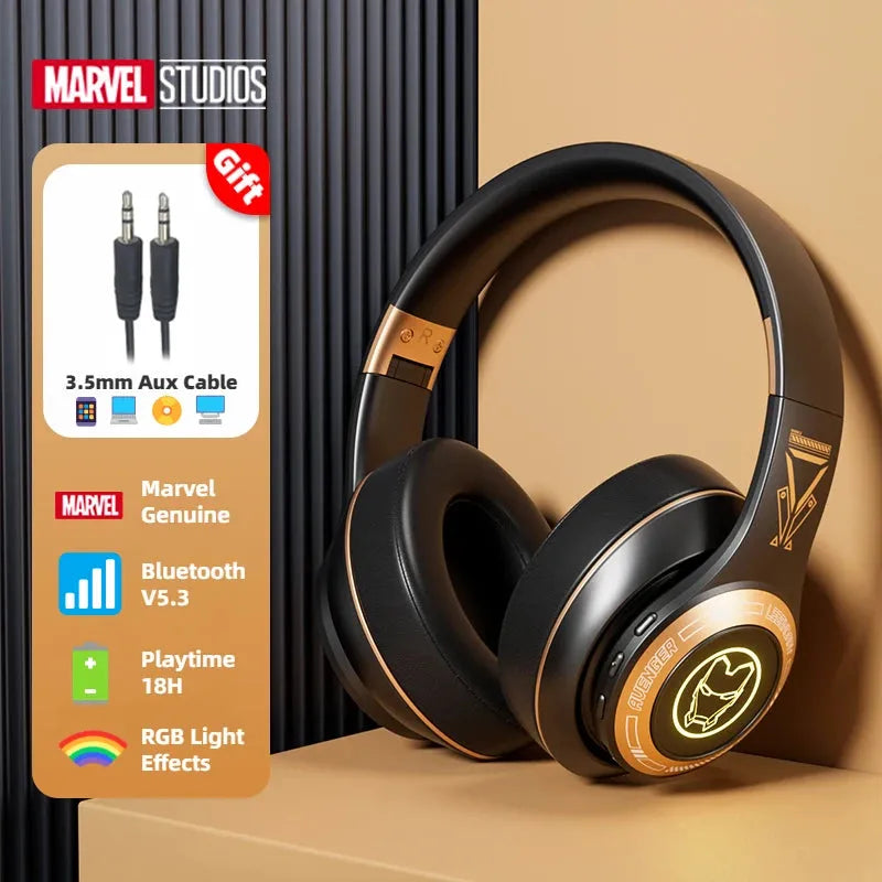 Disney Marvel audífonos sobre oreja, inalámbricos, stereo HIFI de graves. Aud-0127 - Gifteando