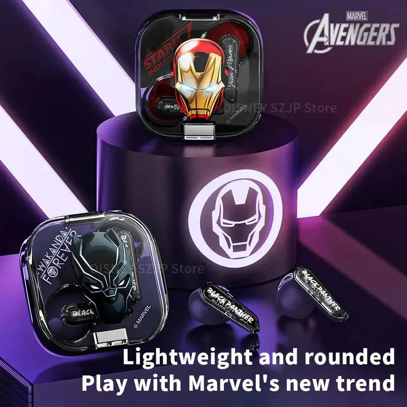 Disney Marvel audífonos in-ear, super héroes, sonido HIFI, inalámbricos BT 5.3, batería de larga duración AUD-126 - Gifteando