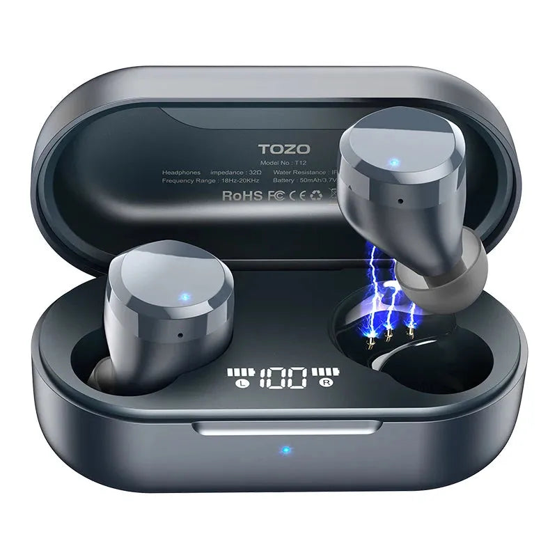 TOZO audífonos in-ear, sonido premium, pantalla LED táctil, batería 48 hrs. AUD-089 - Gifteando