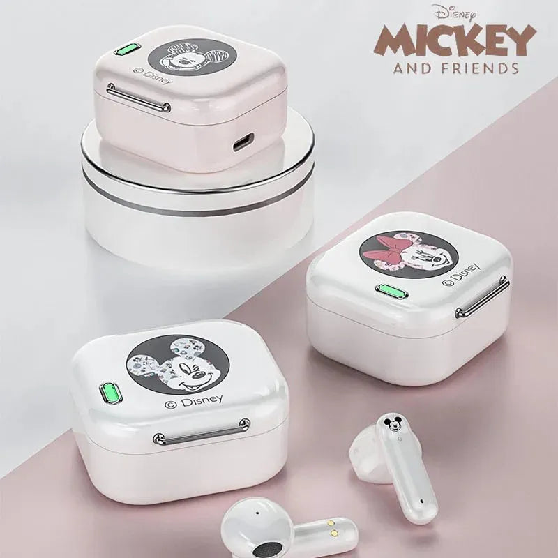 Disney audífonos in-ear, originales, inalámbricos, con micrófono, Mickey, Minnie. AUD-120 - Gifteando