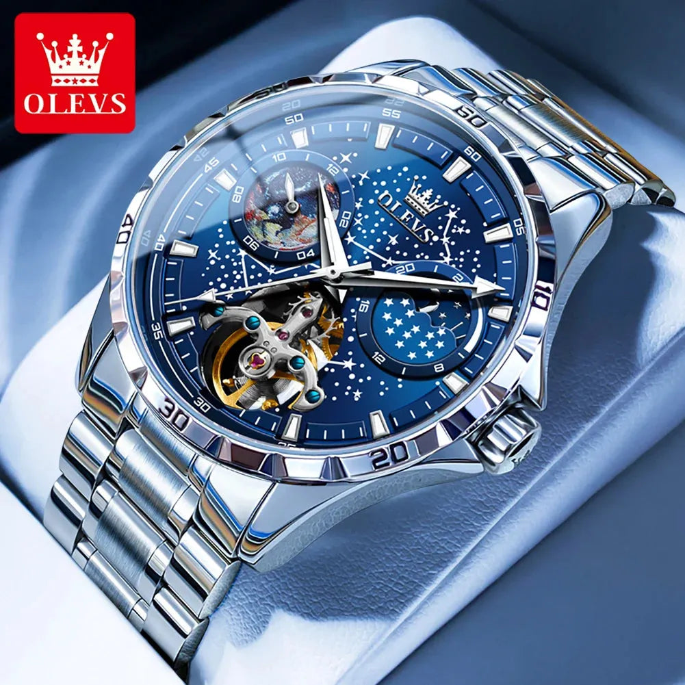 OLEVS, reloj hombre, automático, luminoso, elegante. REL-026 - Gifteando