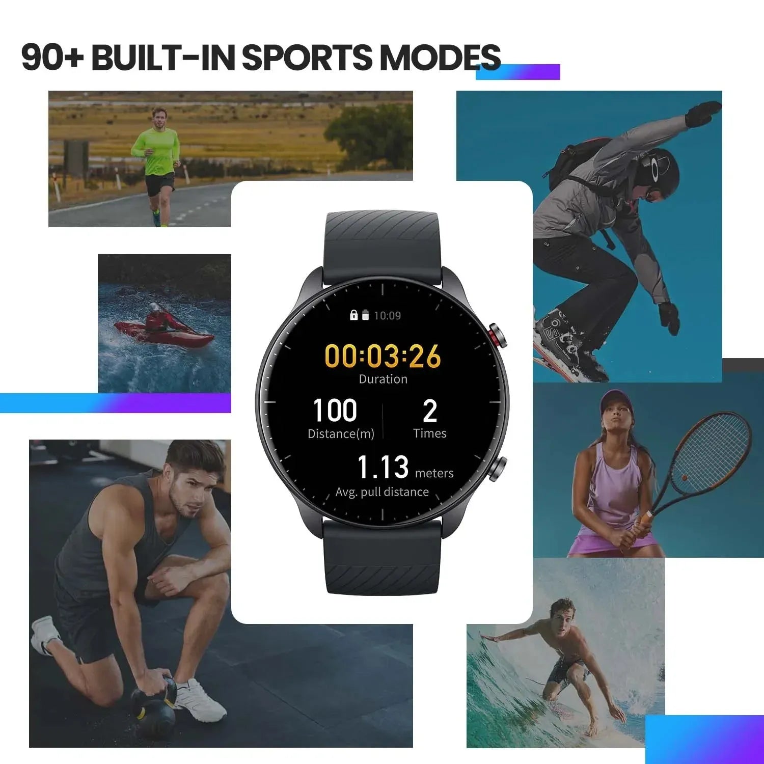 Amazfit Reloj inteligente, Alexa, batería de larga duración, Android, IOS REL-032 - Gifteando