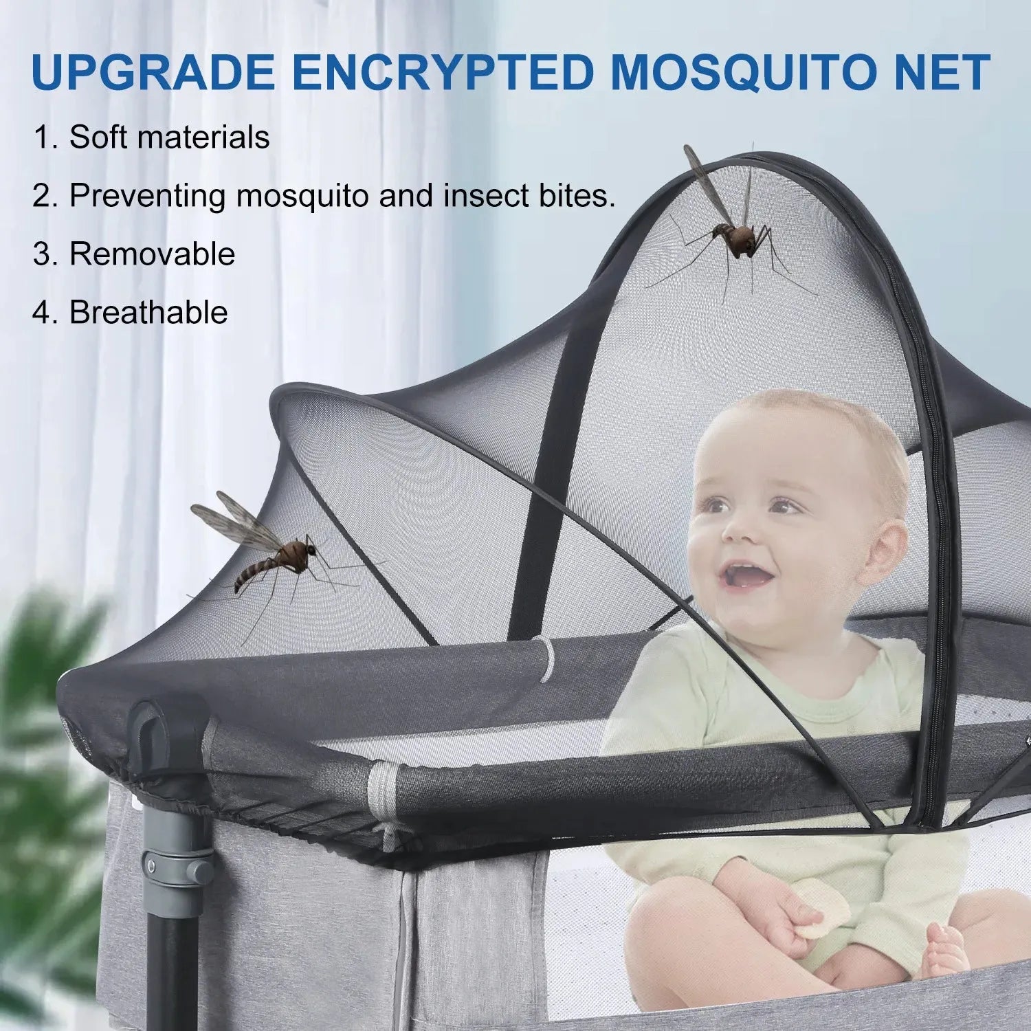 Mosquitero universal para moisés y cuna de colecho - Gifteando