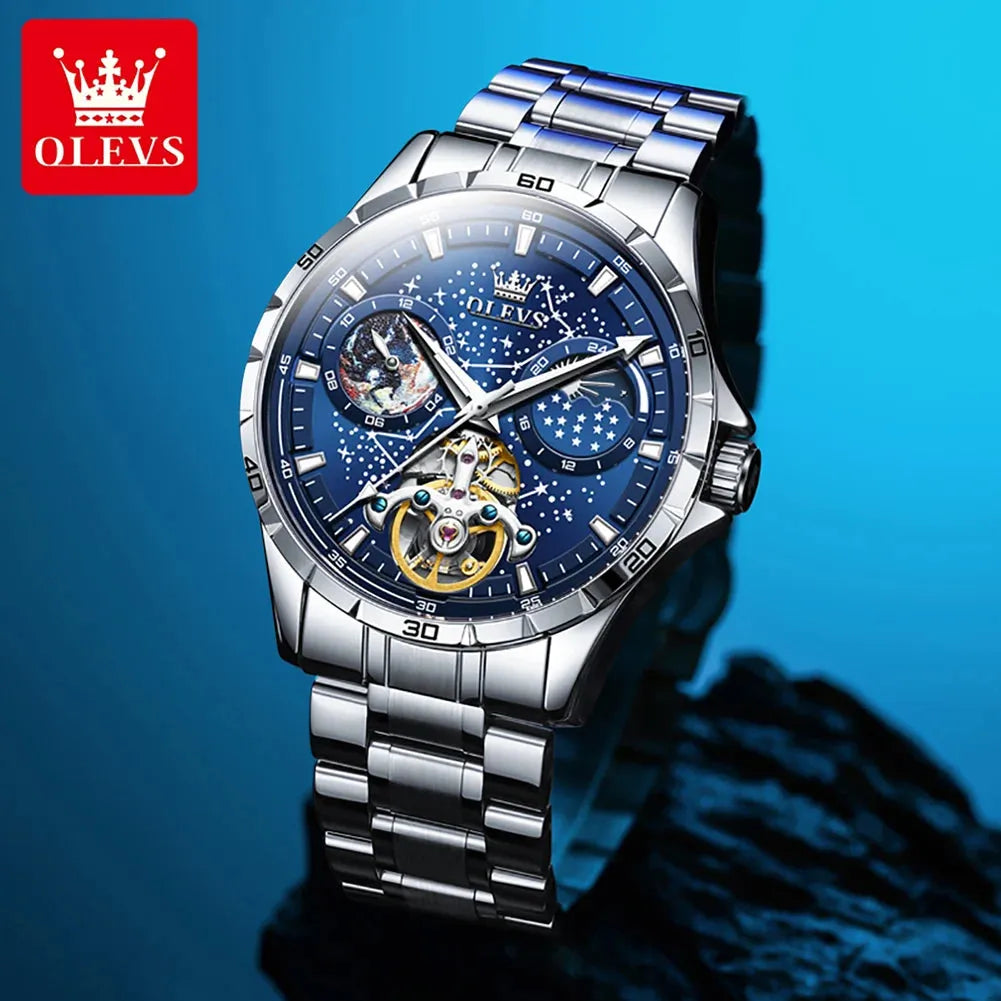 OLEVS, reloj hombre, automático, luminoso, elegante. REL-026 - Gifteando